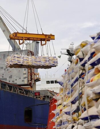 Navio-break-Bulk-carregando-cafe-no-porto-do-rio-de-janeiro