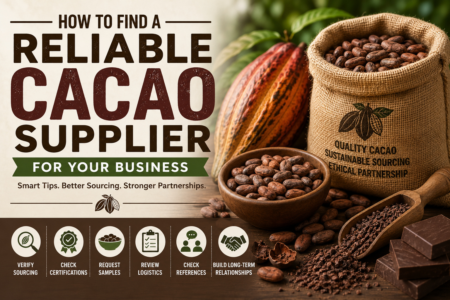 How to Find a Reliable Cacao Supplier