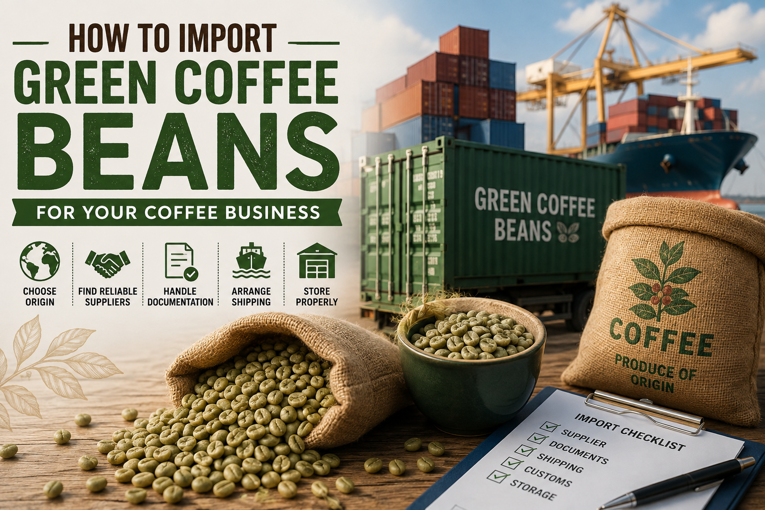 Import Green Coffee Beans
